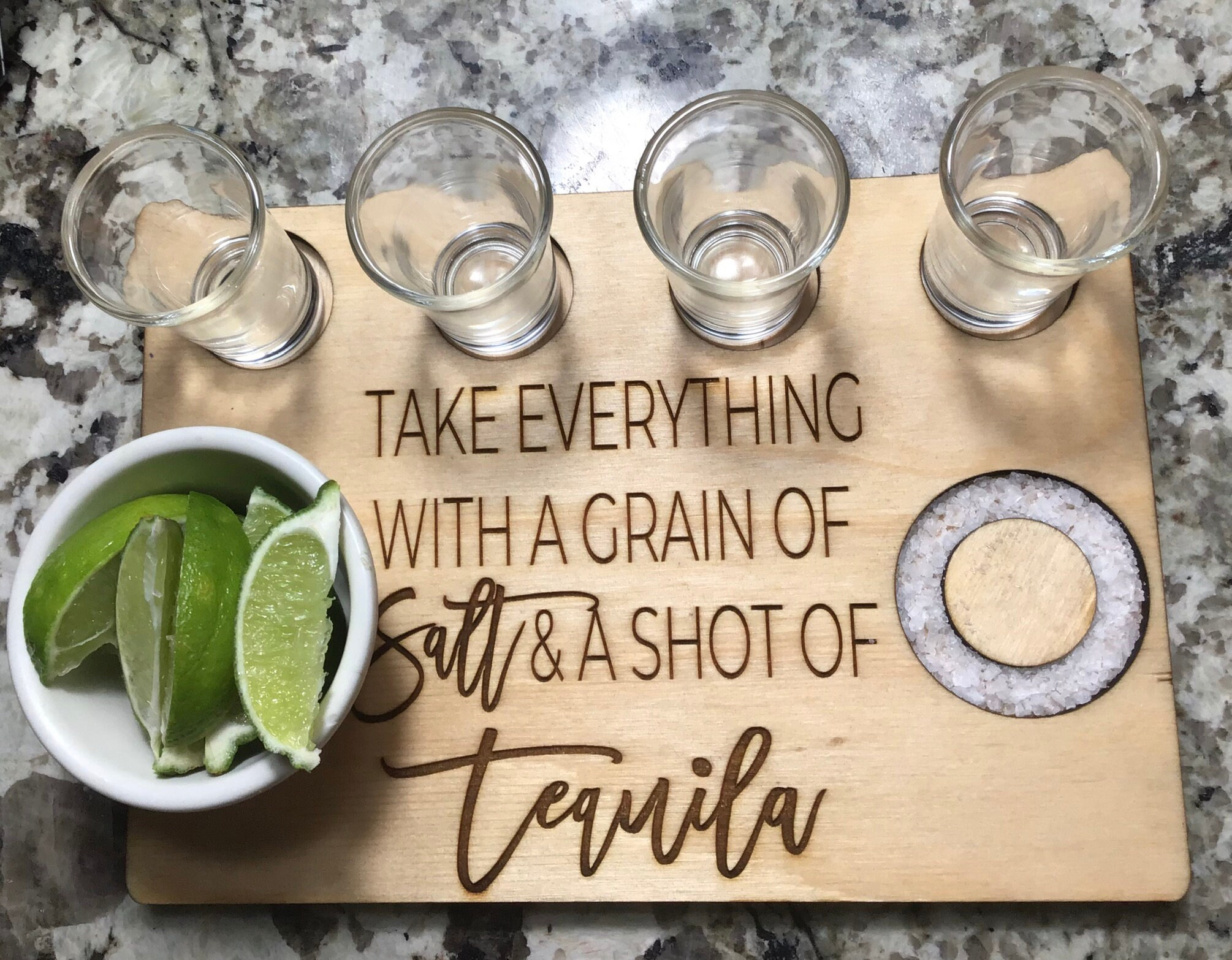 Tequila Serving Tray/ Tequila Shot Board/ Tequila Board/ Drink Etsy