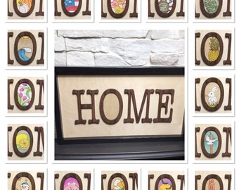 Interchangeable Home Sign SVG/Sign SVG/ Laser File/Interchangeable Sign/Laser File Mantle Sign/Glowforge SVG/Home Decor/Seasonal Sign