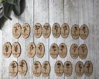 Birth Month Flower Earring SVG/Wood Earring SVG/ Laser Earring SVG/Zodiac Svg/Flower Earring svg/Glowforge Earring File/ Earring svg