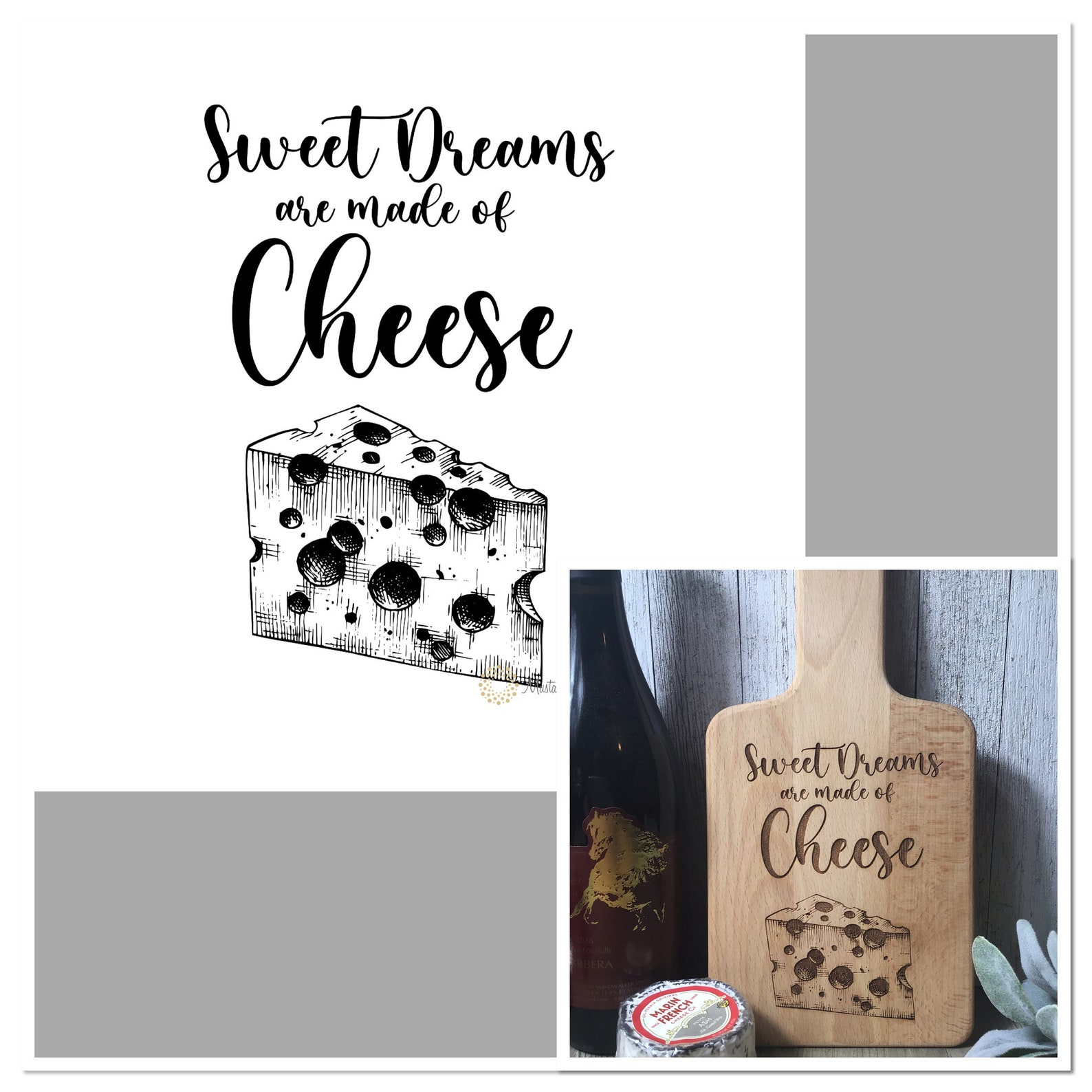Cutting Board SVG/ Cheese SVG/ Cheese Board Design Etsy Ireland