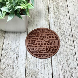 Voyage amoureux chapeau Patch SVG/cuir Patch/Patch SVG/cuir Patch Laser fichier/cuir Laser fichier/cuir chapeau Patch Laser coupe fichier/Glowforge