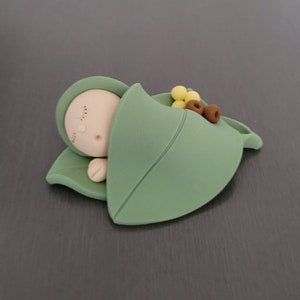 Décorations de gâteau pour bébé (dormant) Gum Leaf, décoration de gâteau pour bébé Gum Leaf