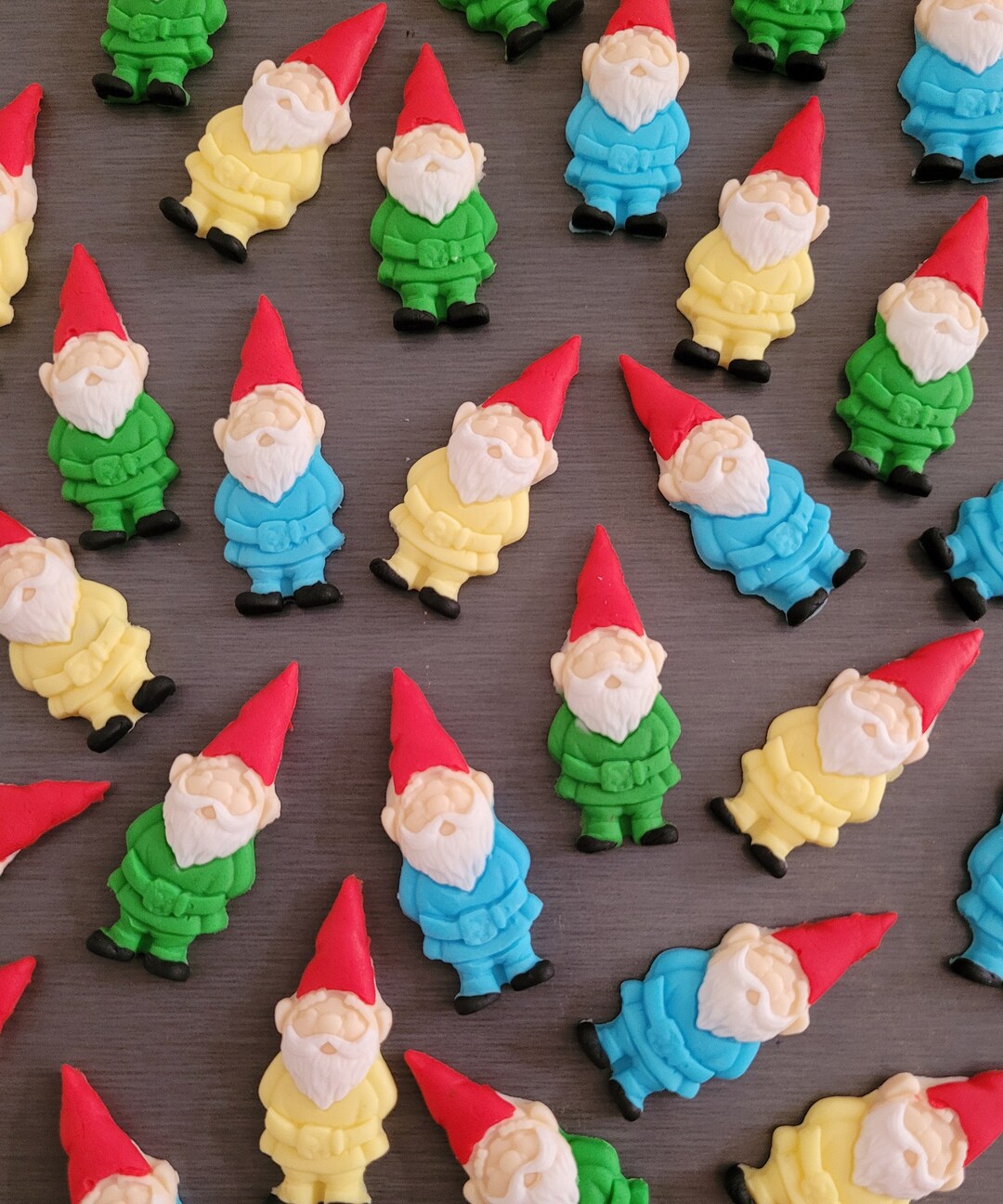 6 X Gnome Cupcake Toppers Colour Gnome Cake Decorations Etsy Australia