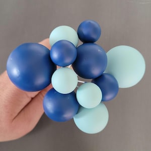 1 x Balloon Cake Ball BLUE tones (single cake ball), cake ball decorations, cake balloons, Non-edible