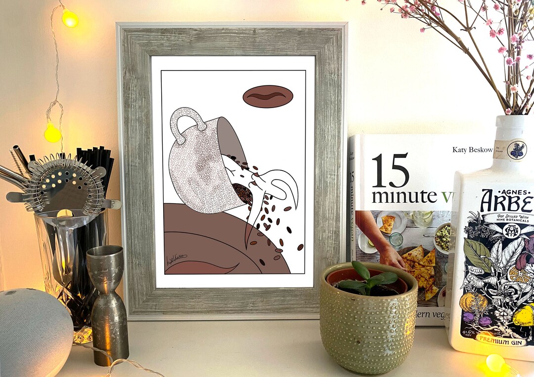 Coffee Bean Queen Coffee Lover Roastery Coffee Grind Etsy