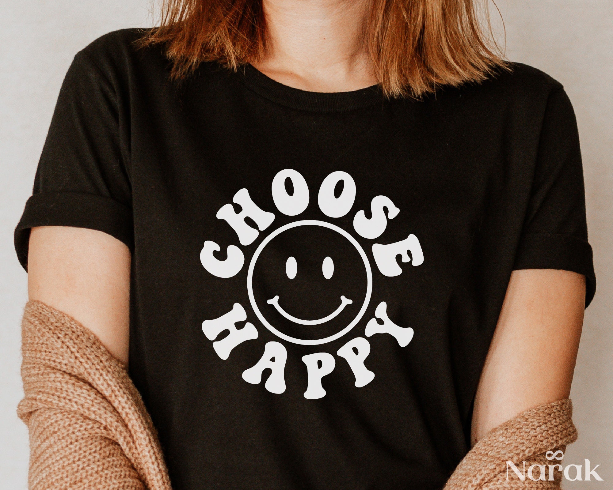 Choose Happy SVG PDF PNG Smiley Face Svg Self Love Club Svg - Etsy