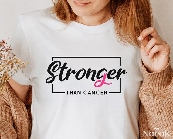 Stronger Than Cancer SVG PDF PNG Breast Cancer Svg Heal - Etsy