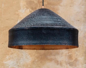 Ocampo Hammered Copper Pendant Light, Mexican Copper Ceiling Light, Handmade Hanging Lamp, Kitchen Island Lighting, Rustic Dome Light
