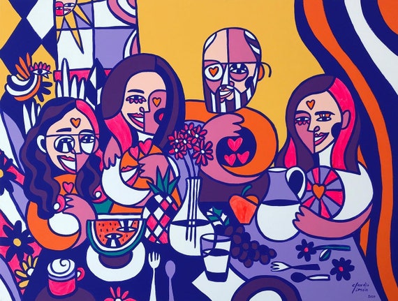 Personalized Acrylic Painting by Famous Artist Claudio Limón