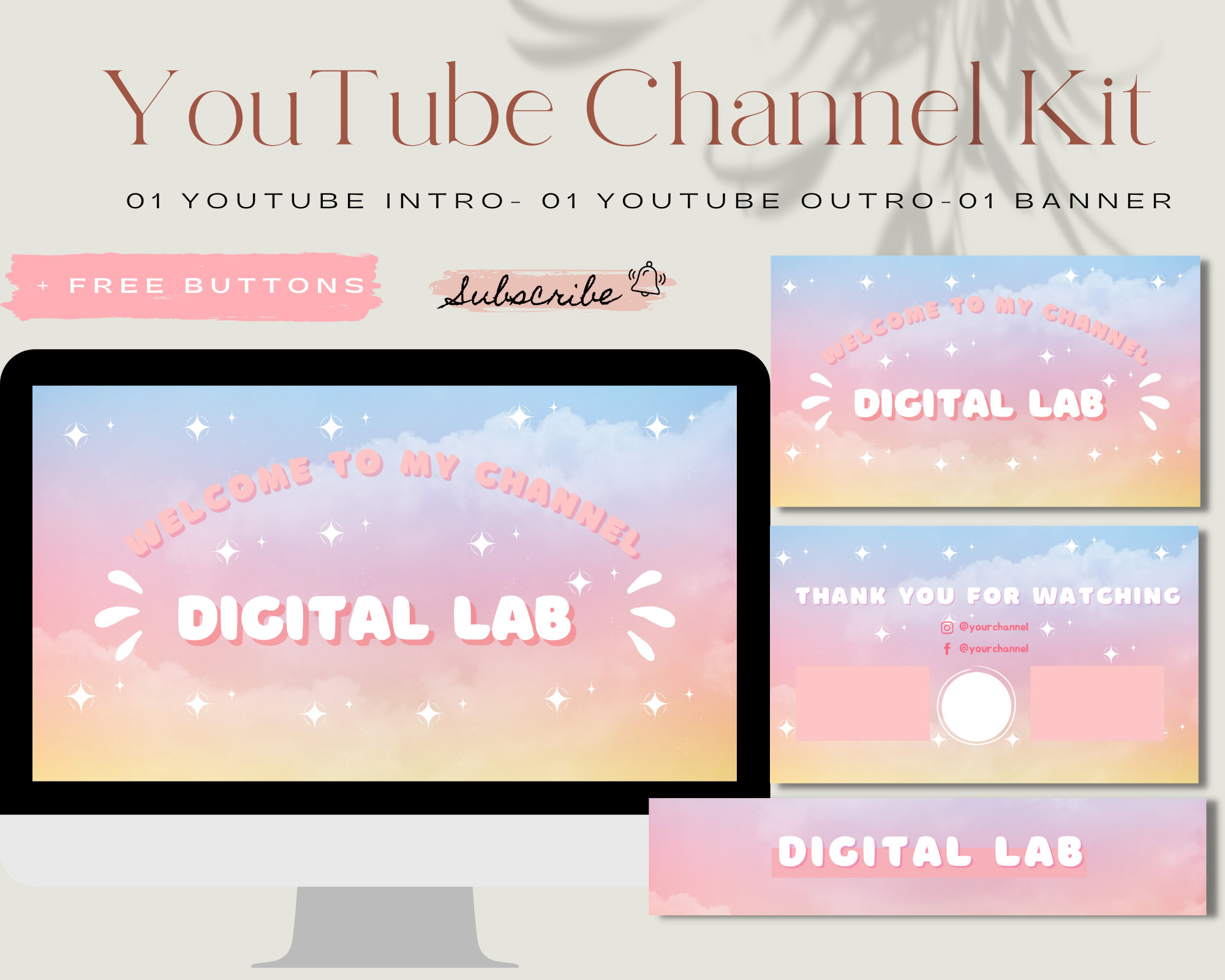 Aesthetic Custom Animated Youtube Intro Youtube Outro - Etsy Ireland Aesthetic Custom Animated Youtube Intro Youtube Outro - Etsy Ireland