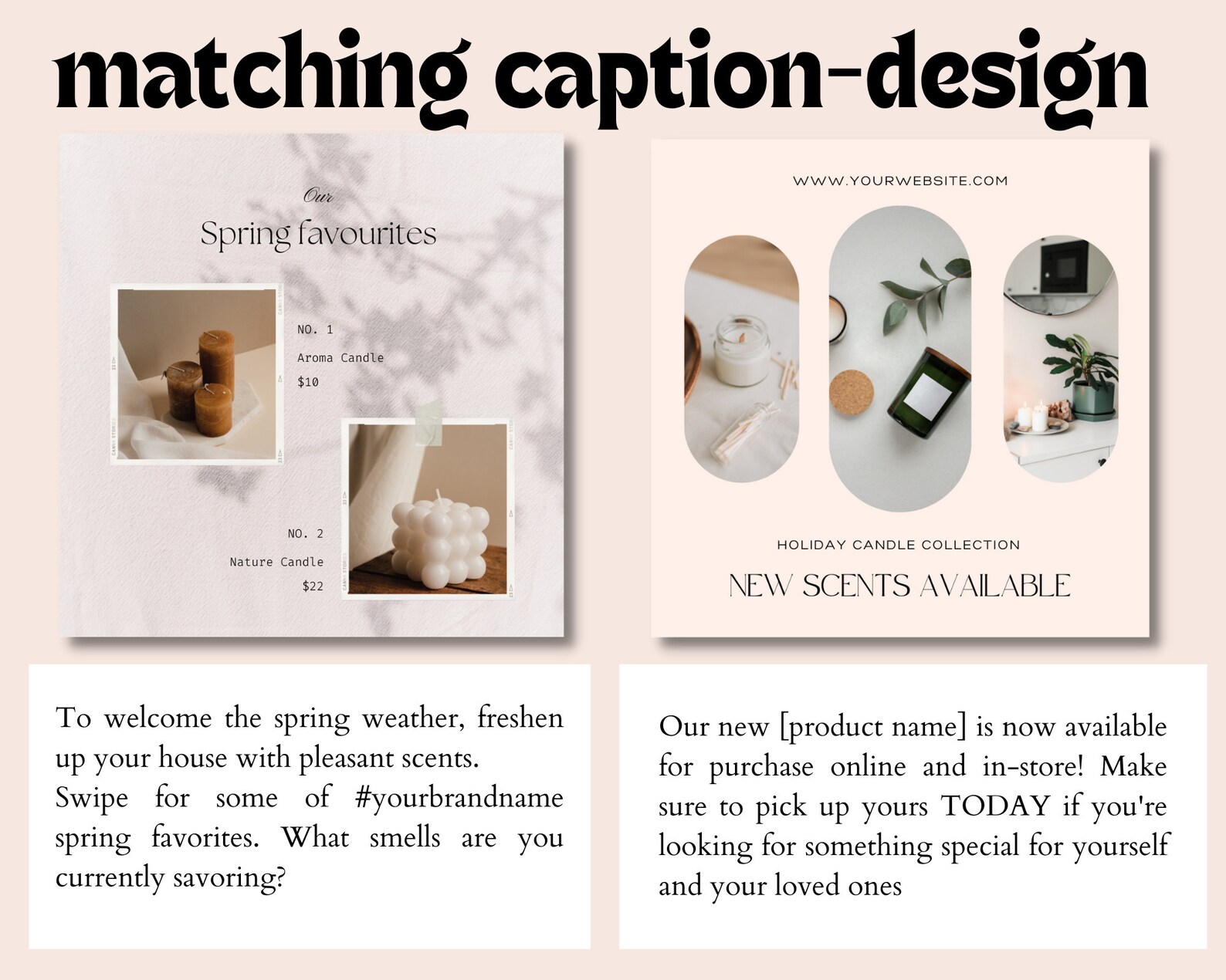 35 Candle Business Instagram Captions and Design Template Etsy