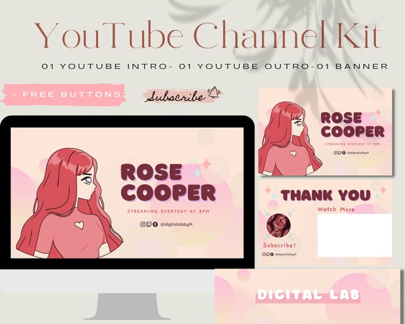 Editable Animated Youtube Intro Outro Youtube Banner Custom - Etsy Canada Editable Animated Youtube Intro Outro Youtube Banner Custom - Etsy Canada