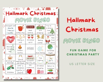 Hallmark Christmas Movie Bingo Game: Printable Holiday Activity (PDF)