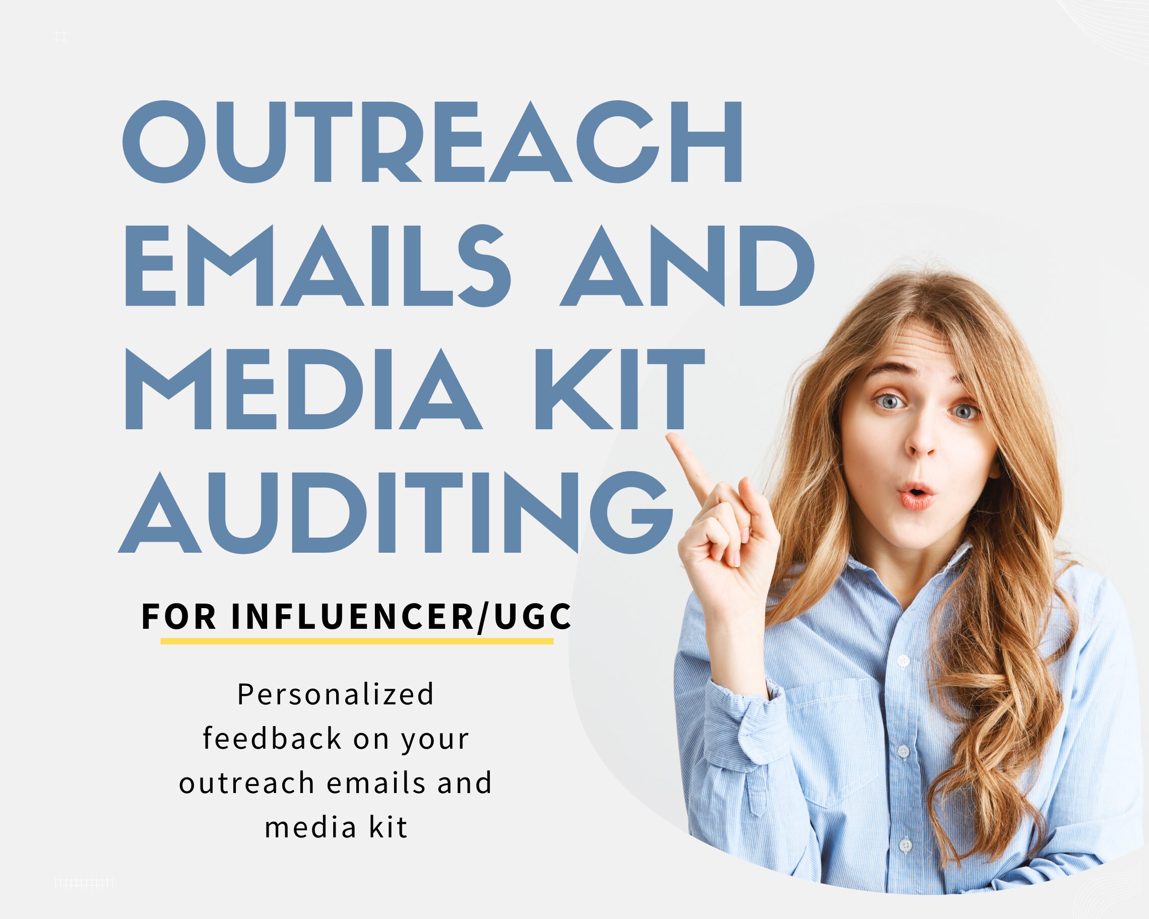 Professionelle Prüfung, Bearbeitung und Korrektur von Outreichweite-E-Mails, Portfolios und Media-Kits für Influencer, UGCs