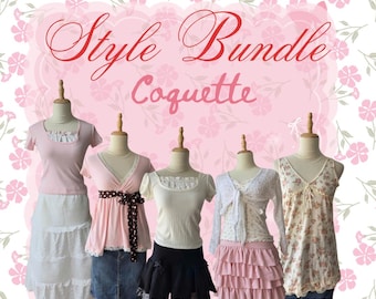 Personalisiertes Coquette Style Bundle: Romantische Kleiderbox
