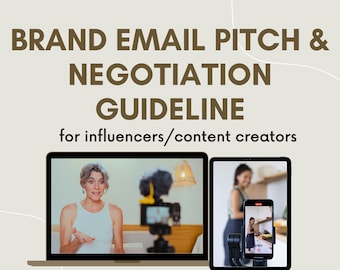 Lignes directrices sur le pitch et la négociation des e-mails d'influence, conseils pour la collaboration avec la marque (PDF)
