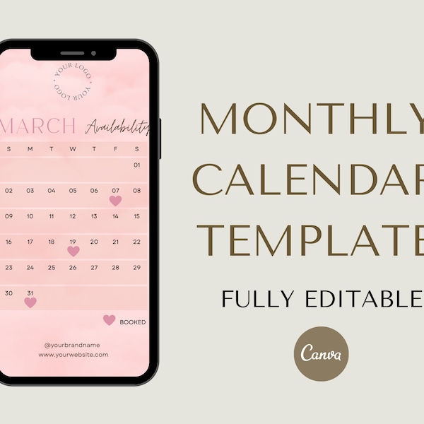 Modèle de calendrier mensuel Instagram Story, histoire disponible sur rendez-vous, réservation de publication sur les réseaux sociaux, modèle Instagram PMU