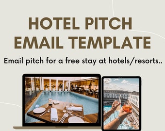 Hotel-Pitch-E-Mail-Vorlage, Reise-Blogger-Influencer-Starterkit, persönliches Branding, Beratung für Markenzusammenarbeit, Markendeal, Markenwirkung