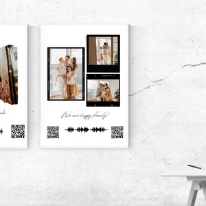 Arte de código QR de correio de voz personalizado (versão para impressão), presente Soundwave memorial personalizável, presente de Dia dos Namorados para ele e para ela