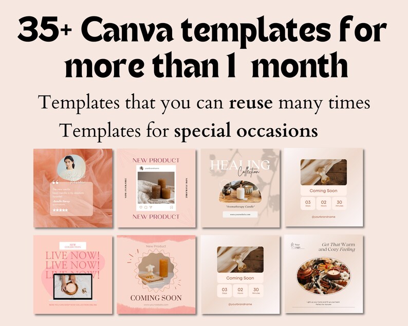 35 Candle Business Instagram Captions and Design Template Etsy