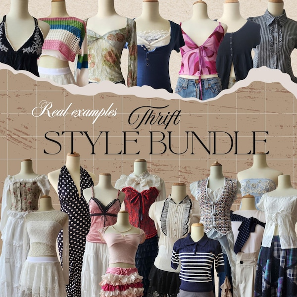 Personalized Vintage Style Bundle: Pinterest Custom Thrift Bundle