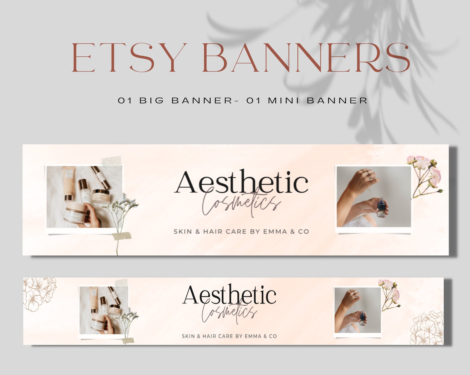 Aesthetic Etsy Banner Template DIY Etsy Canva Template Etsy | Etsy
