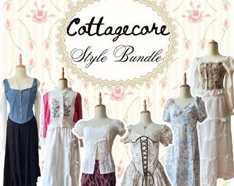 Cottagecore Style Bundle: Custom Thrifted Clothing Mystery Box