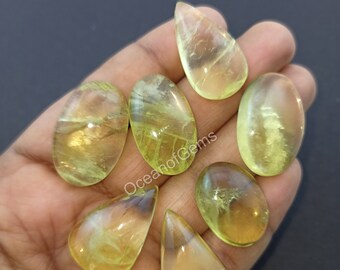 Natural Lemon Quartz gemstone Cabochon - Yellow Lemon Quartz, Yellow Quartz, AAA Lemon Quartz - Multi Jewelry Making Stone, Loose Gemstone