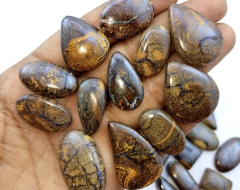 Naturlig stenblockopal ädelstens-cabochon - Stenblockopal, opalsten - Opal-cabochon - Multi smyckestillverkningssten - Lös cabochon ädelstenslot