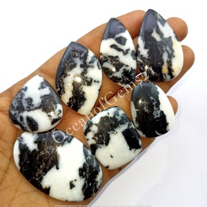 Cabujón de turquesa de búfalo blanco natural - Piedra de búfalo blanco, cabujón de búfalo blanco, piedra para múltiples joyas, piedra preciosa suelta