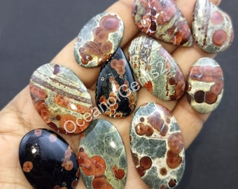 100% Natural Peanut Obsidian Gemstone Cabochon, Peanut Obsidian Cabochon, For Making Jewelry, HandMade gift for her, Cabochon Loose Gemstone
