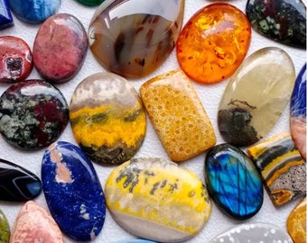 Natural Mix Gemstone Cabochon, Cabochon Wholesale Lot, Mix Assorted Gemstone Lot, AAA Mixed Cabochon Lot, Jewelry Stone, Loose gemstone