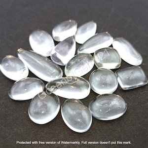 Natural Clear Crystal Quartz Gemstone Cabochon, Clear crystal Quartz cabochon, Eye clean quartz, Multi Jewelry Making Stone - Loose Gemstone