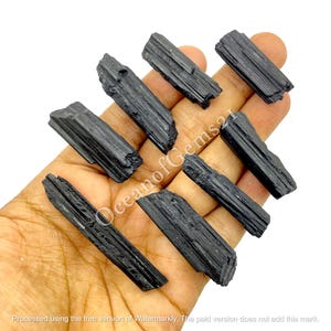 Natural Black Tourmaline Pencil Shape gemstone - Black Tourmaline - Black Tourmaline Crystal - Multi Jewelry Making Stone - Loose Gemstone