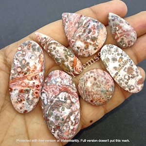 Natural Leopard Skin Jasper Gemstone Cabochon - Leopard Skin jewelry - AAA Mixed Assorted lot - Multi Jewelry Making Stone - Loose Gemstone