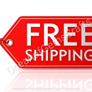 May include: Red tag with white text that says "FREE SHIPPING".