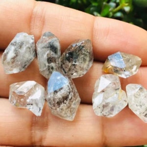 Natural Herkimer Diamond Raw Gemstone For Making Jewelry, Herkimer Diamond rough lot, Raw Diamond, rough diamond, Diamond Loose Gemstone Lot