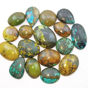 Natuurlijke Tibetaanse turkoois edelsteen cabochon - turkoois sieraden - Tibetaans turkoois edelsteen - multi-sieraden maken steen, losse edelsteen