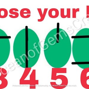 May include: Choose your drill: eight green circles with different black lines inside, numbered 1 through 8.