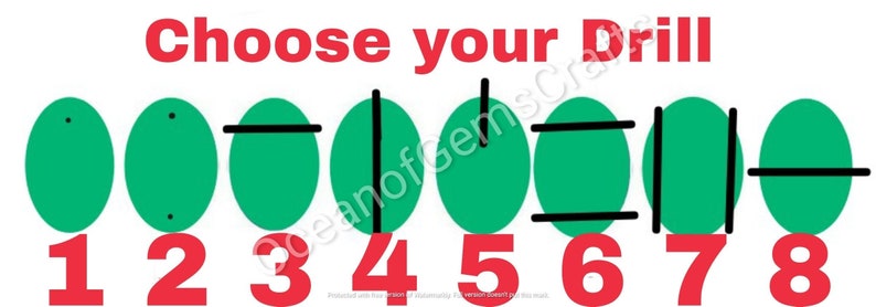 May include: Choose your drill: eight green circles with different black lines inside, numbered 1 through 8.