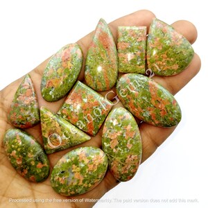 Natural Unakite Jasper Gemstone Cabochon - Unakite Jasper Stone - Unakite Jasper Cabochon - Multi Jewelry Making Stone - Loose Gemstone lot