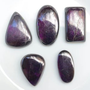 AAA-Grade natürlicher Purpurit Cabochon Edelstein für die Herstellung von Schmuck, Purpurit Cabochon viel, lila Purpurit, Purpurit lose Edelstein viel Bild 5