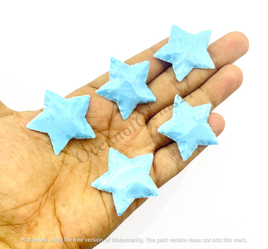 Manmade Arizona Turquoise Star Shape Stone - Arizona Turquoise Star ...