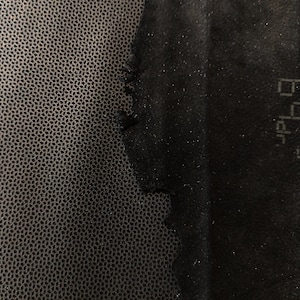 black geometrical textured kangaroo leather hide