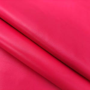 Coral pink genuine soft nappa sheepskin hide pieces, sheep leather supplies for sale, 1 mm thick