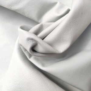 Pelle di canguro morbida nappa color bianco sporco per fodera, pelle conciata al cromo pieno fiore naturale, forniture per l'artigianato, spessore 0,8-1,1 mm