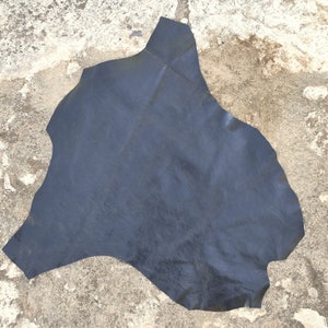 Pelle di canguro italiano conciata al vegetale grigio scuro, pezzi di vera pelle pieno fiore color carbone, artigianato in pelle fai da te, spessore 0,8 mm