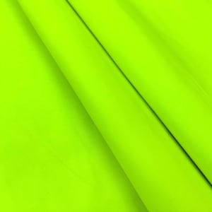 Neon yellow genuine full grain nappa sheep hide pieces, veg tanned leather skin supplies for sale, 0.6 - 1 mm thick