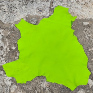 Pelle di canguro verde pistacchio vivace conciata al cromo, pelle pieno fiore morbida e resistente, materiale per bricolage, spessore 0,8-1,4 mm