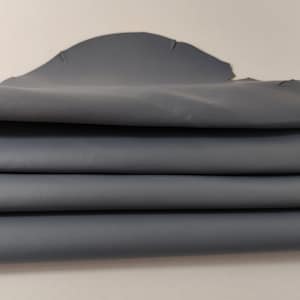 Pelle di canguro grigio italiana, pelle fai da te di lusso pieno fiore morbida e resistente, spessore 0,8-1,3 mm